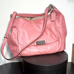 Lightly owned, Gorgeous Pink Coach Kristin leather shoulder bag